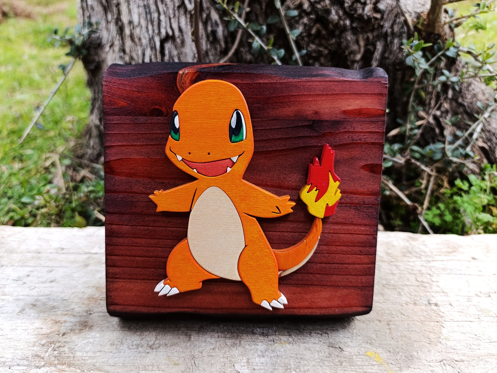 Charmander (Available now) - Pokemon wood art