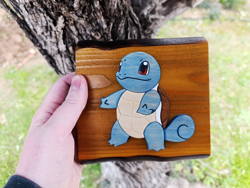 Squirtle (Available now) - Pokemon wood art