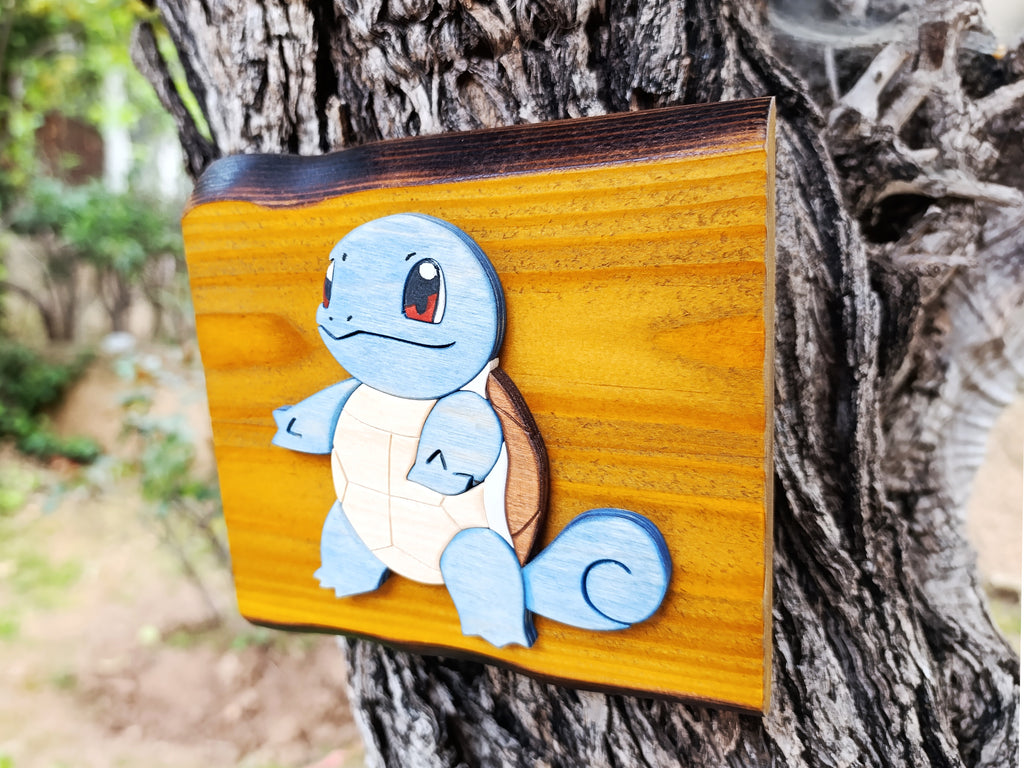 Squirtle (Available now) - Pokemon wood art
