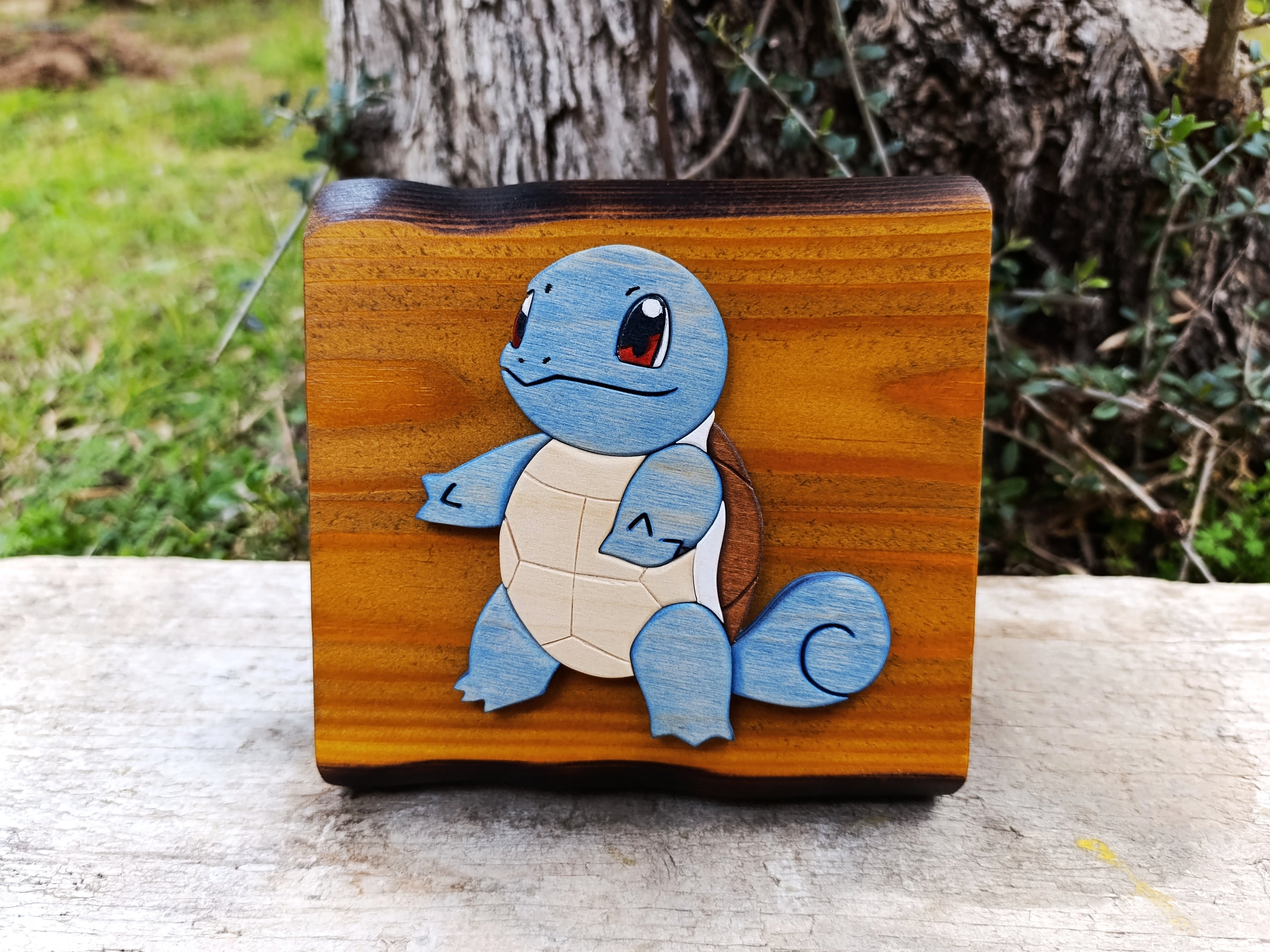 Squirtle (Available now) - Pokemon wood art