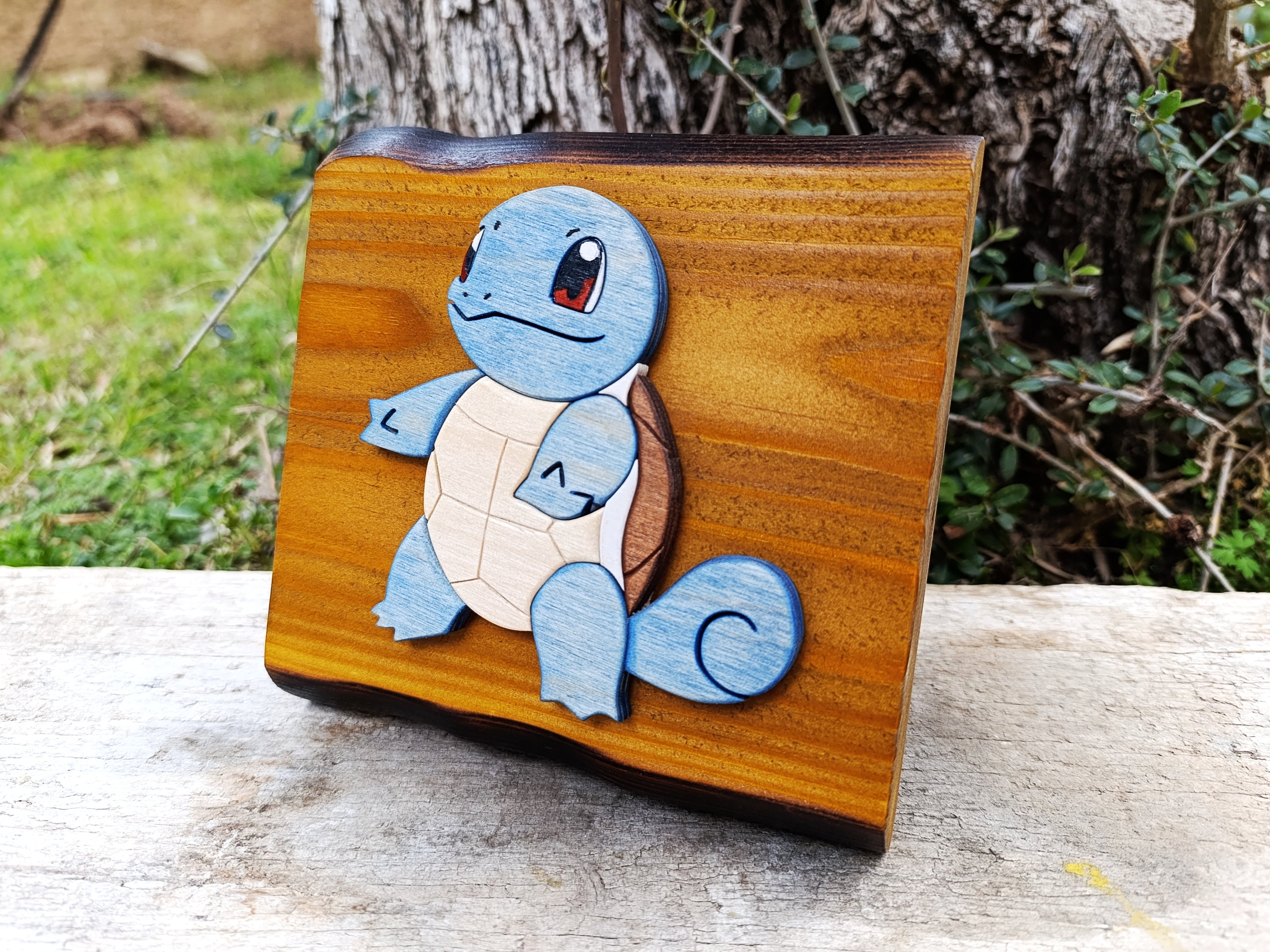Squirtle (Available now) - Pokemon wood art