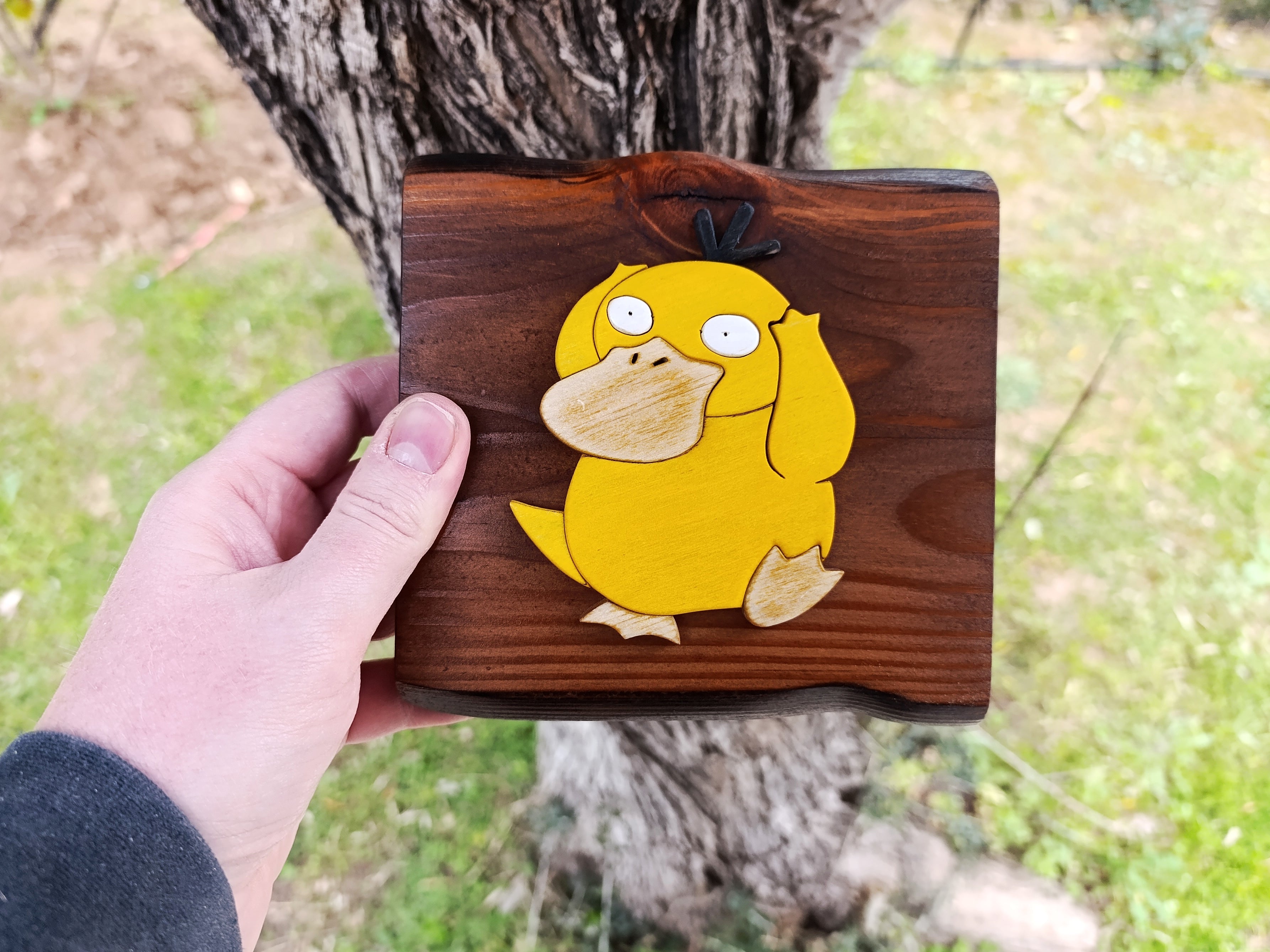 Psyduck (Available now) - Pokemon wood art