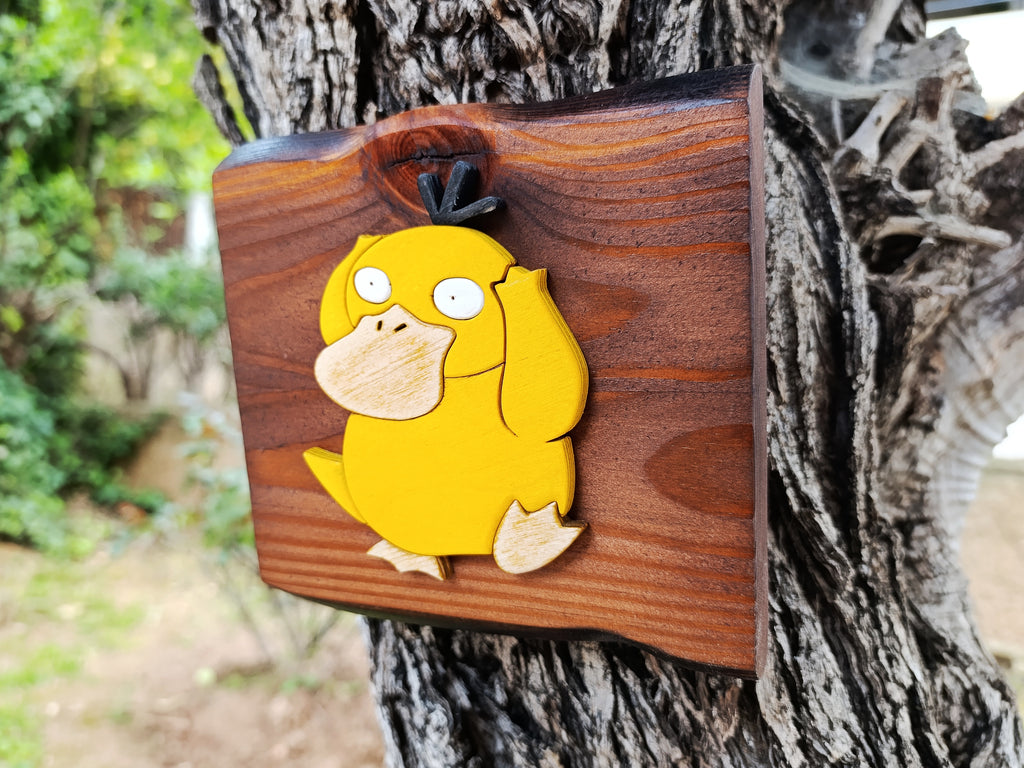Psyduck (Available now) - Pokemon wood art