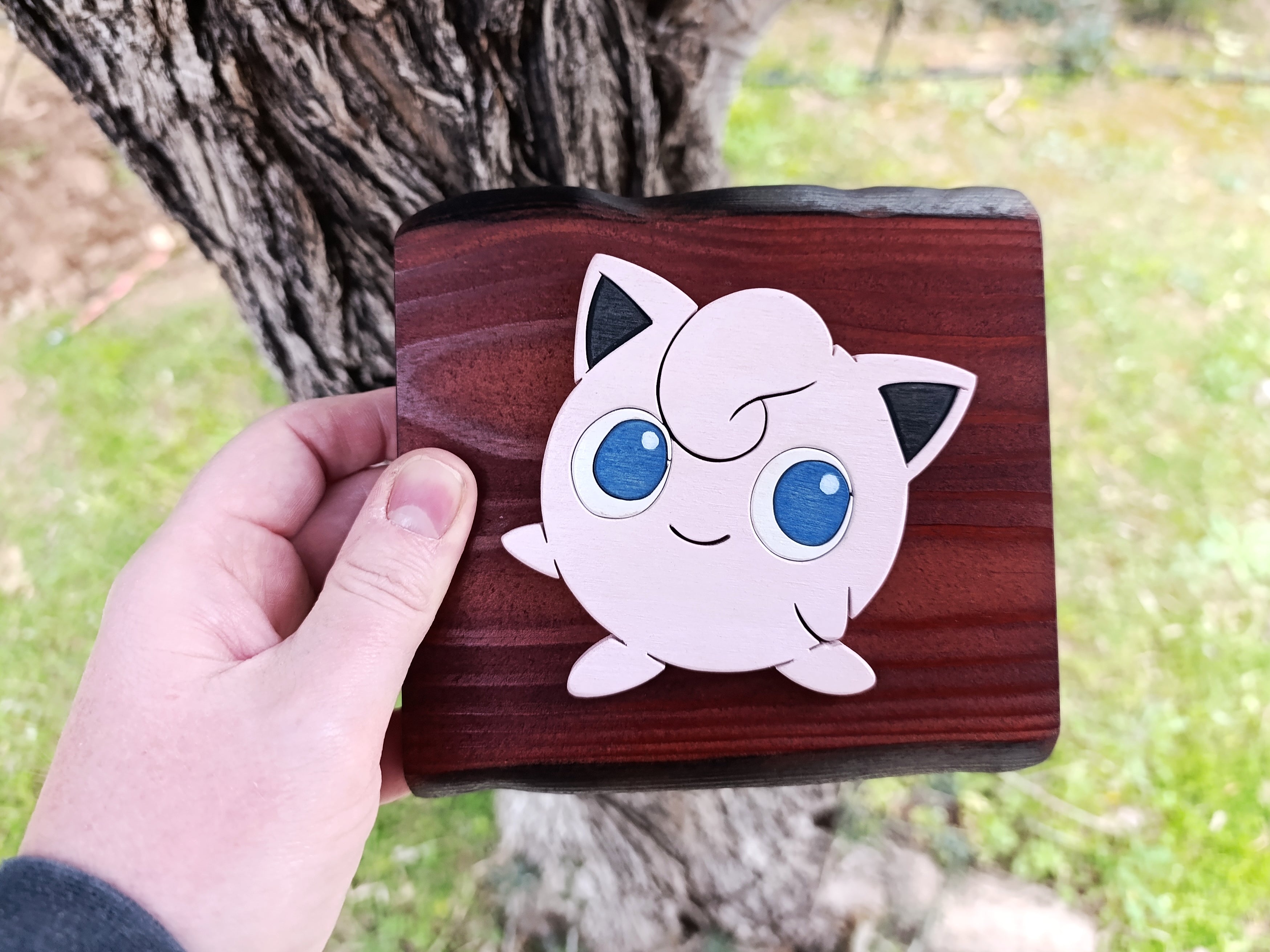 Jigglypuff (Available now) - Pokemon wood art