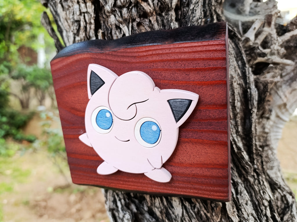 Jigglypuff (Available now) - Pokemon wood art