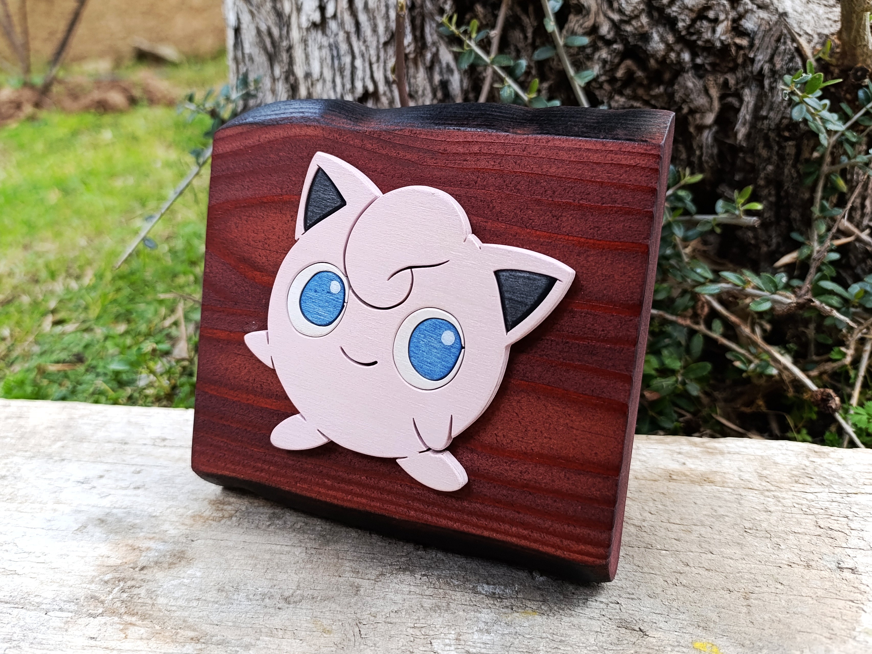 Jigglypuff (Available now) - Pokemon wood art