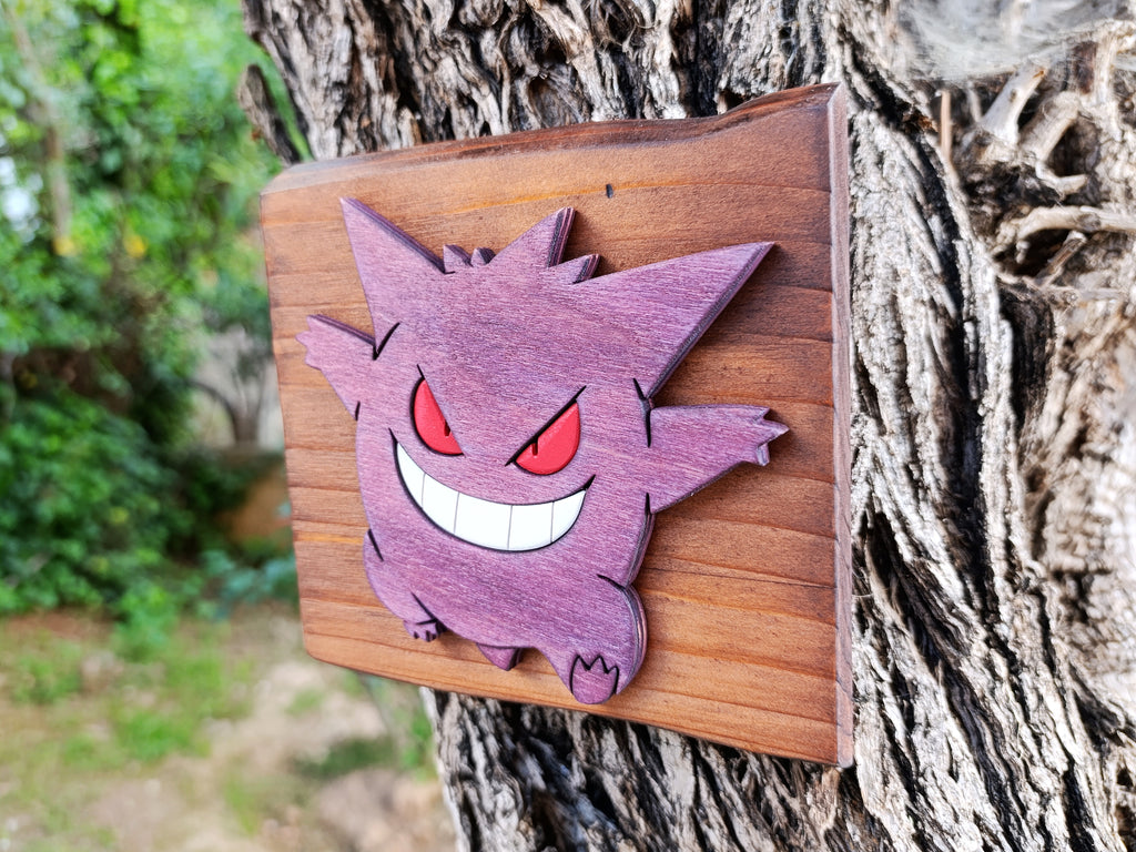 Gengar (Available now) - Pokemon wood art