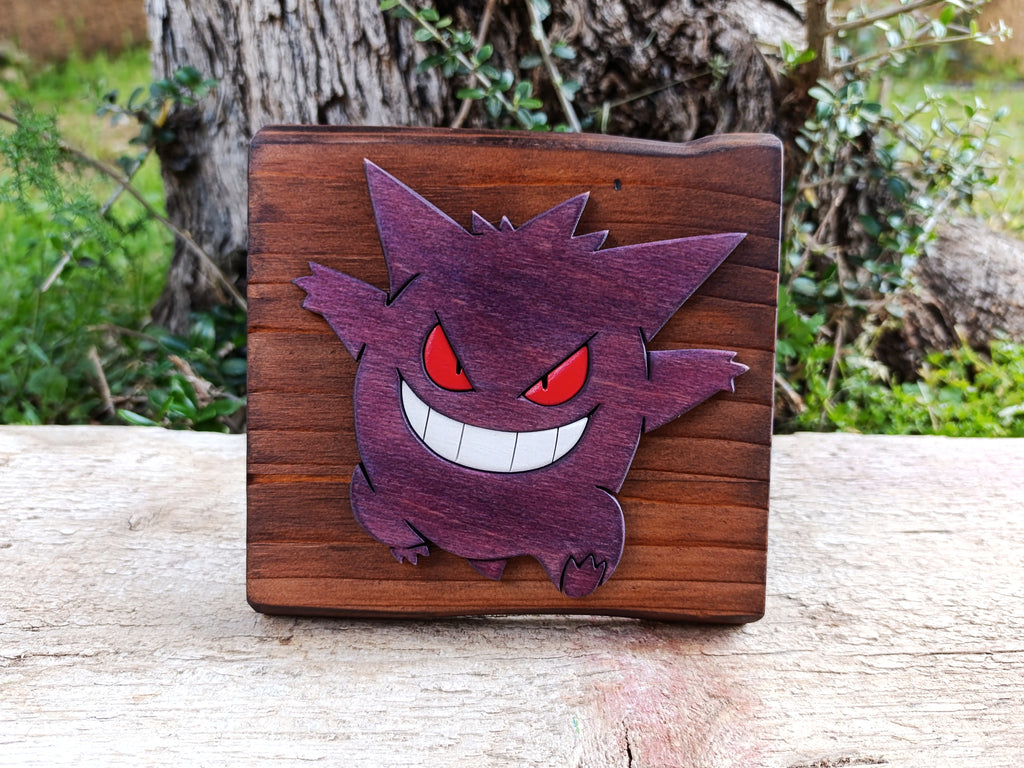 Gengar (Available now) - Pokemon wood art