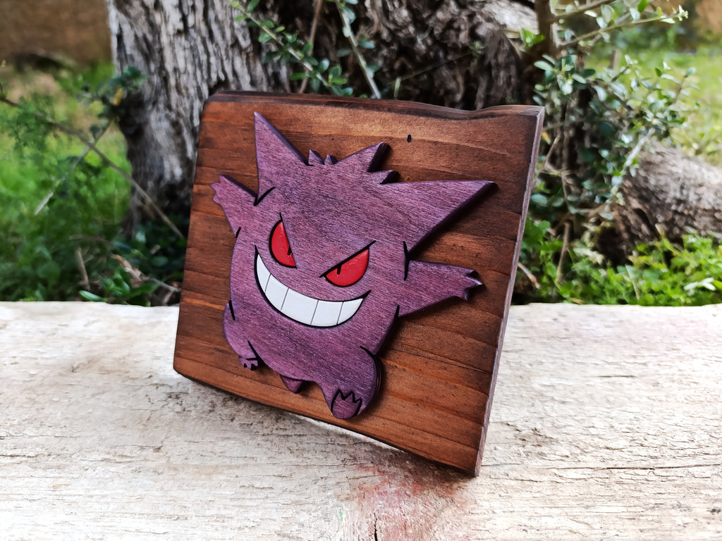 Gengar (Available now) - Pokemon wood art