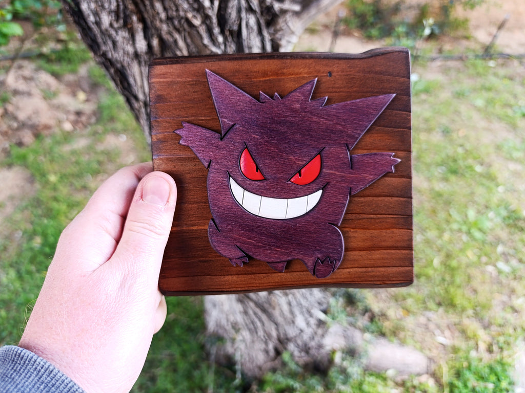 Gengar (Available now) - Pokemon wood art