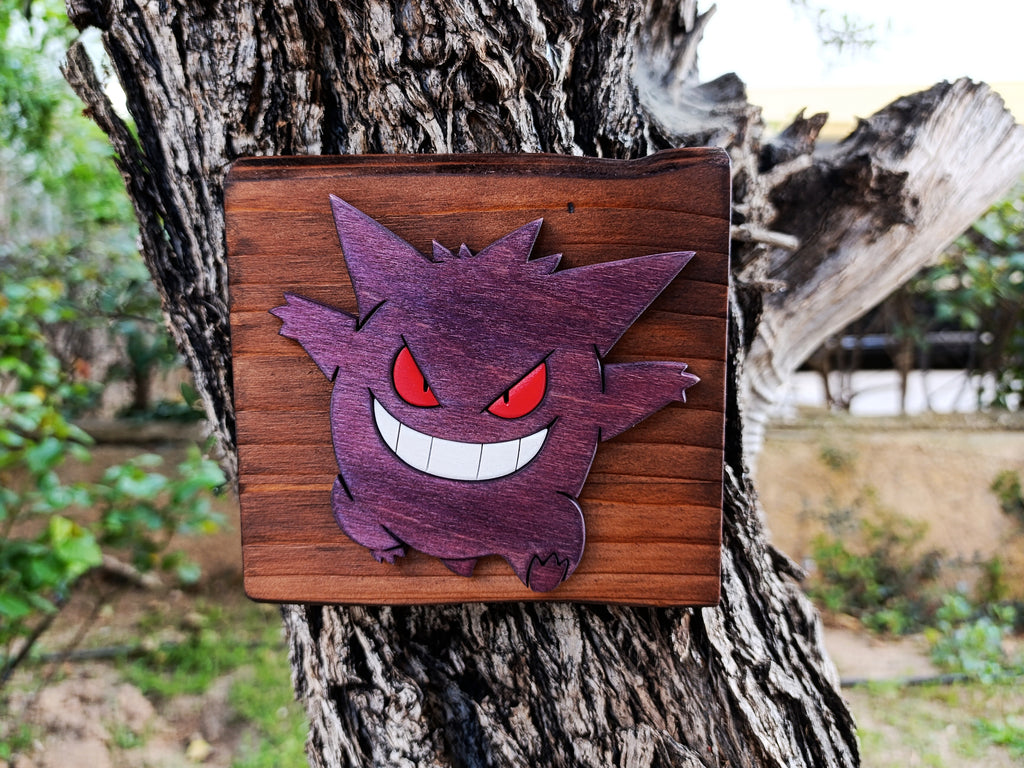 Gengar (Available now) - Pokemon wood art
