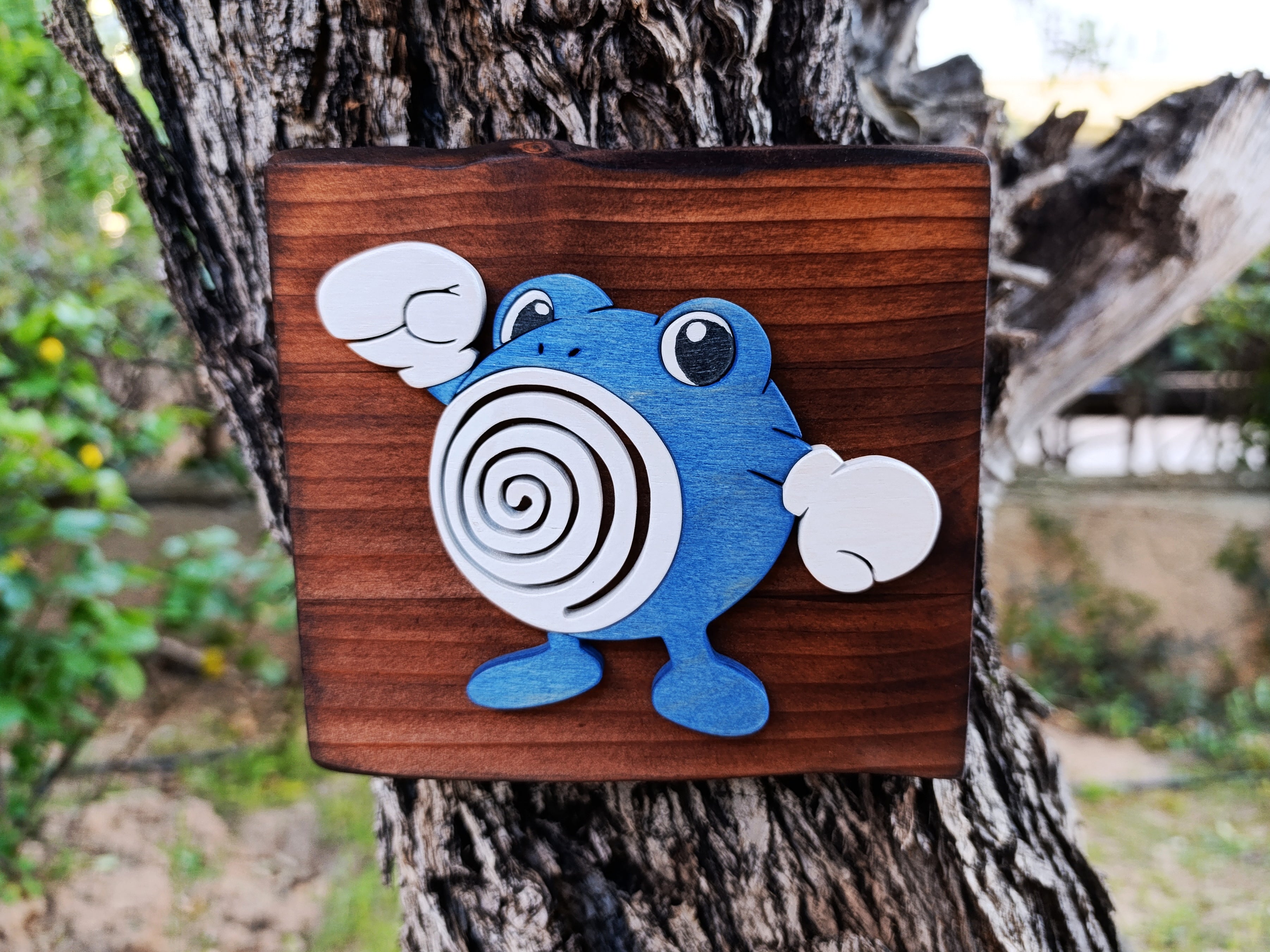 Poliwhirl (Available now) - Pokemon wood art