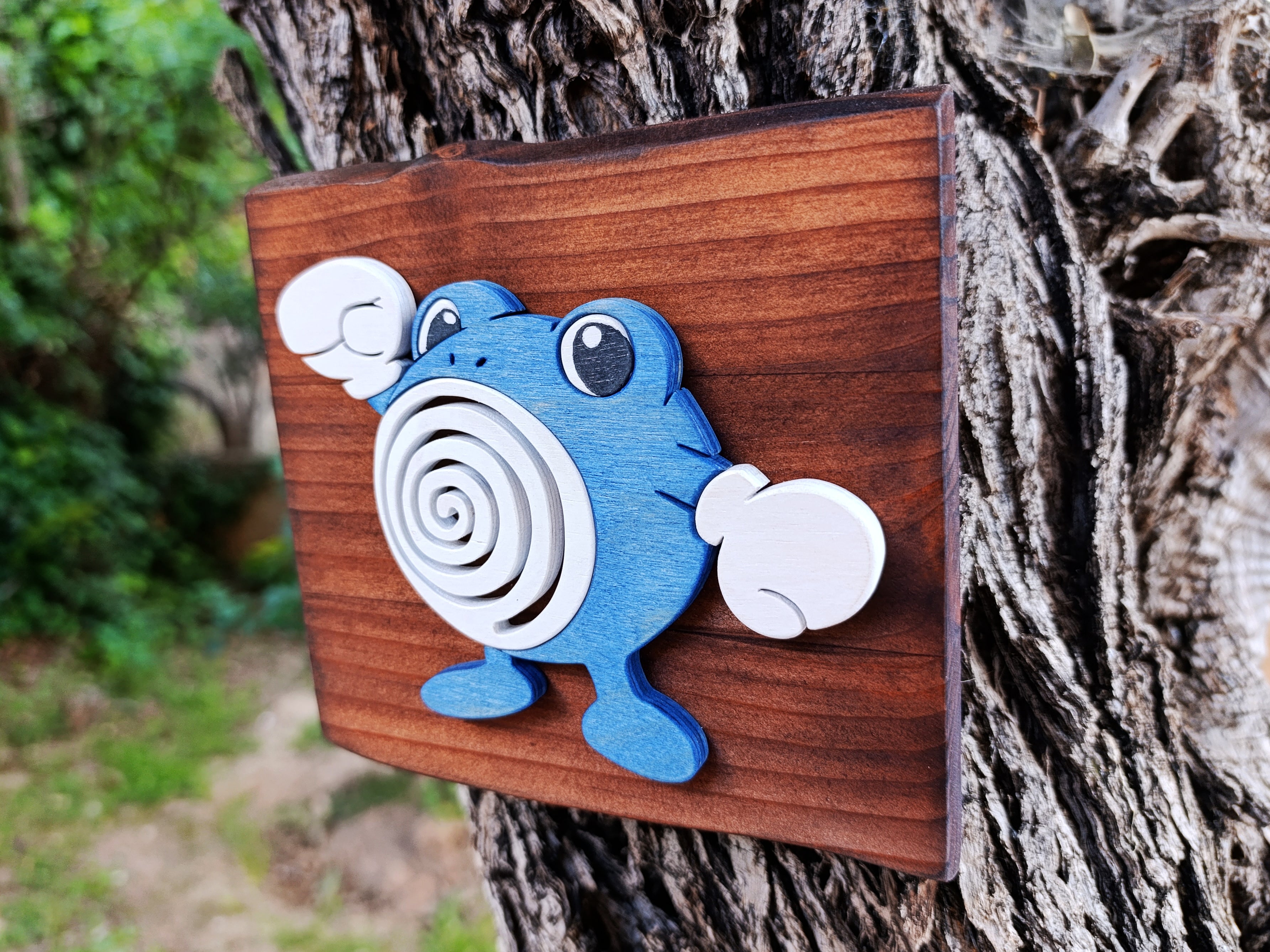 Poliwhirl (Available now) - Pokemon wood art