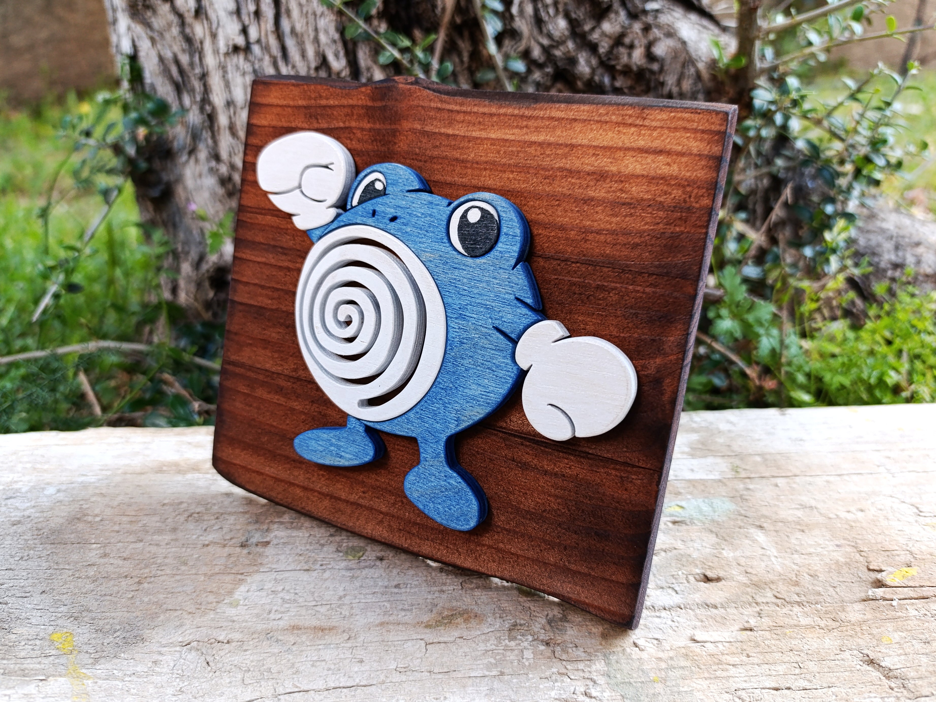 Poliwhirl (Available now) - Pokemon wood art