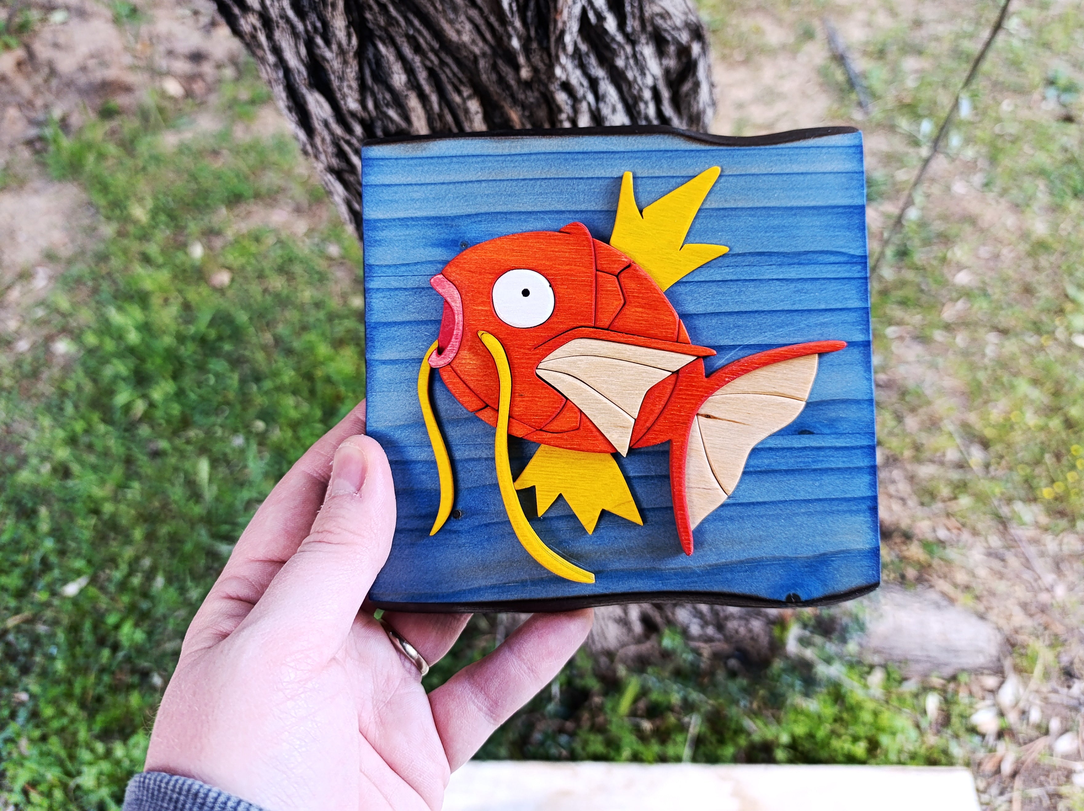 Magikarp (Available now) - Pokemon wood art