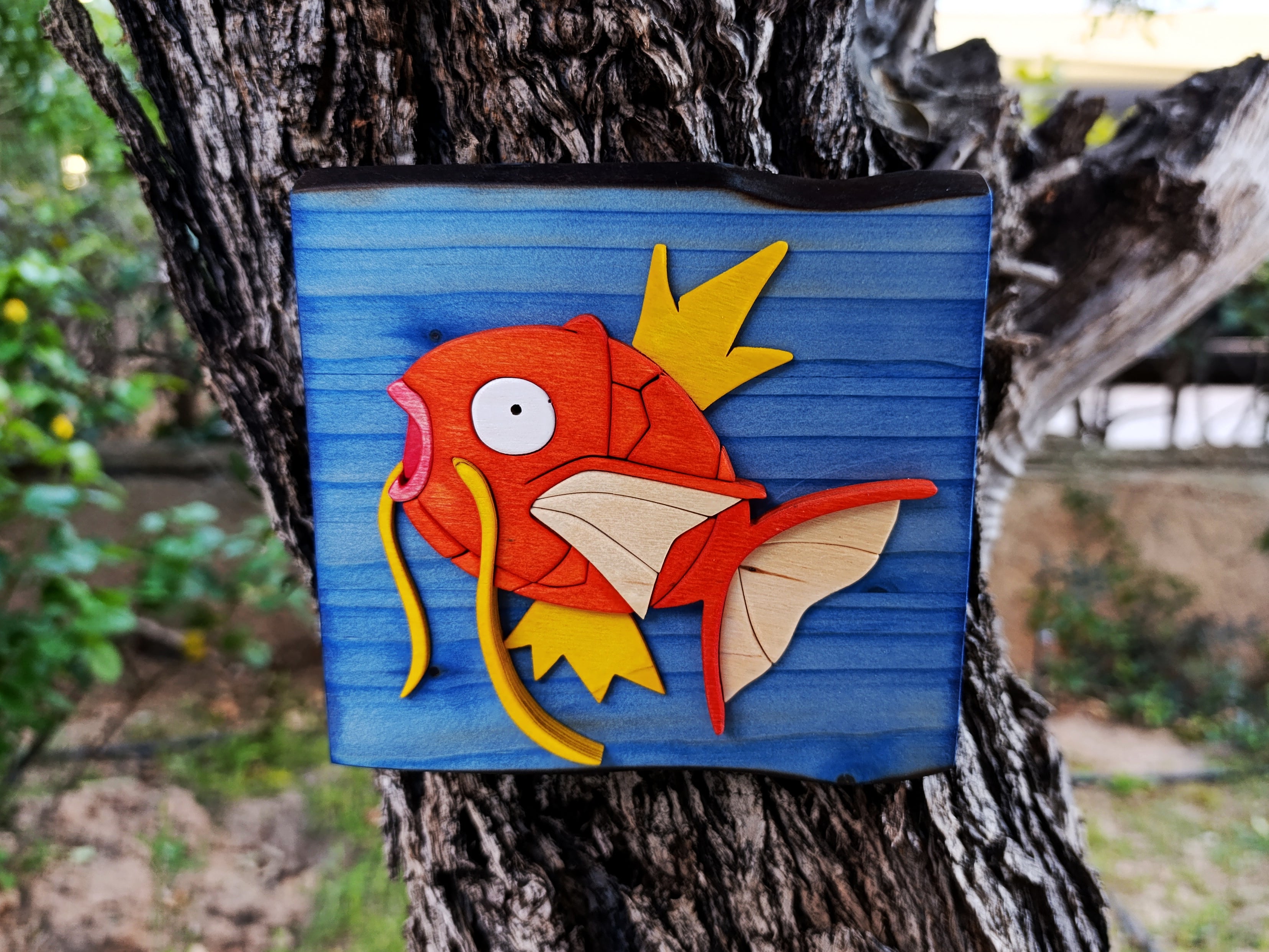 Magikarp (Available now) - Pokemon wood art
