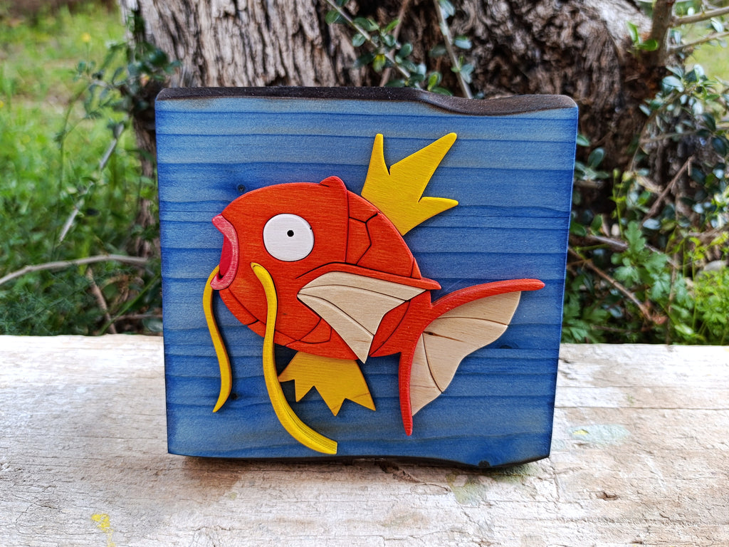 Magikarp (Available now) - Pokemon wood art