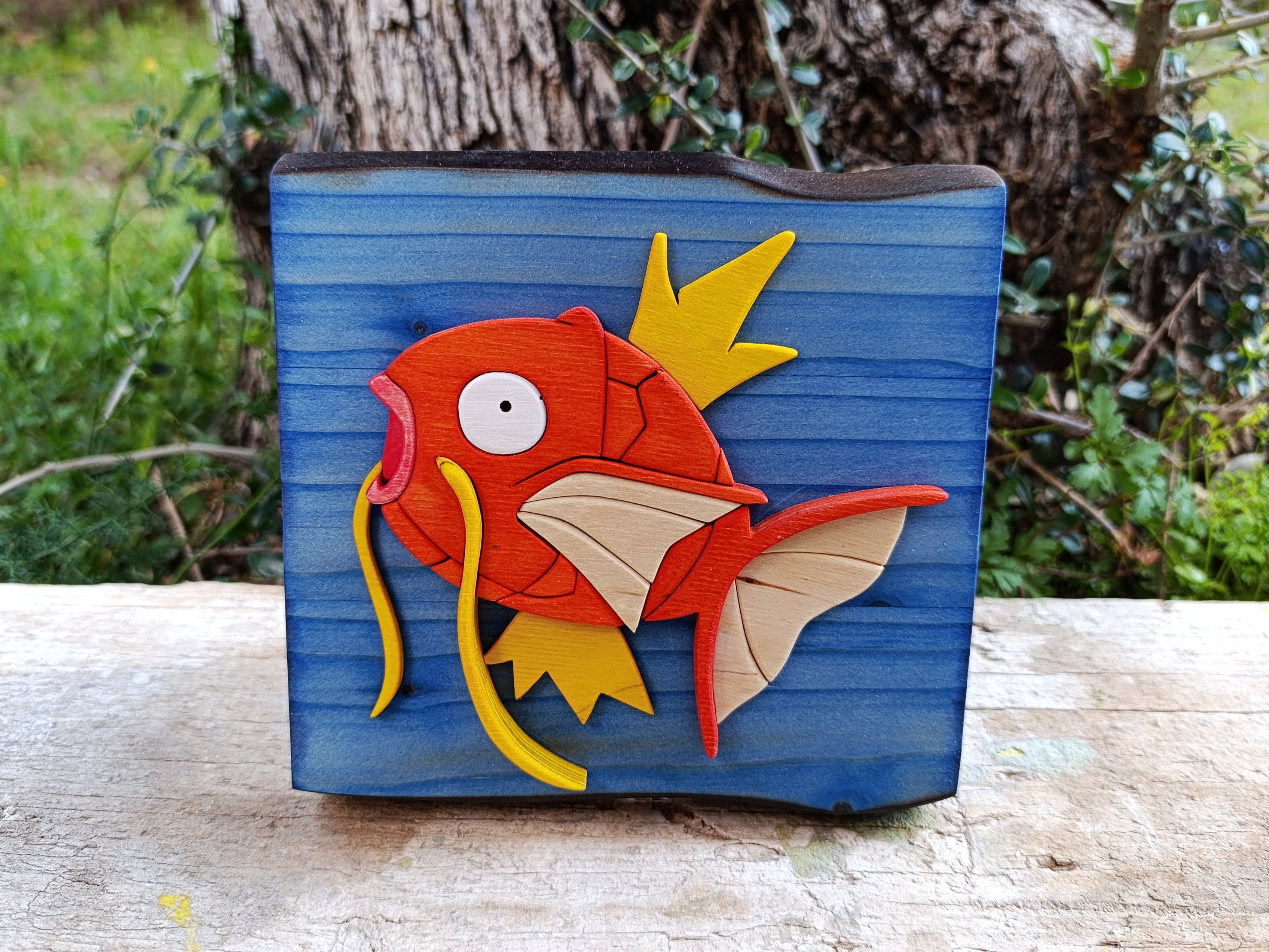 Magikarp (Available now) - Pokemon wood art