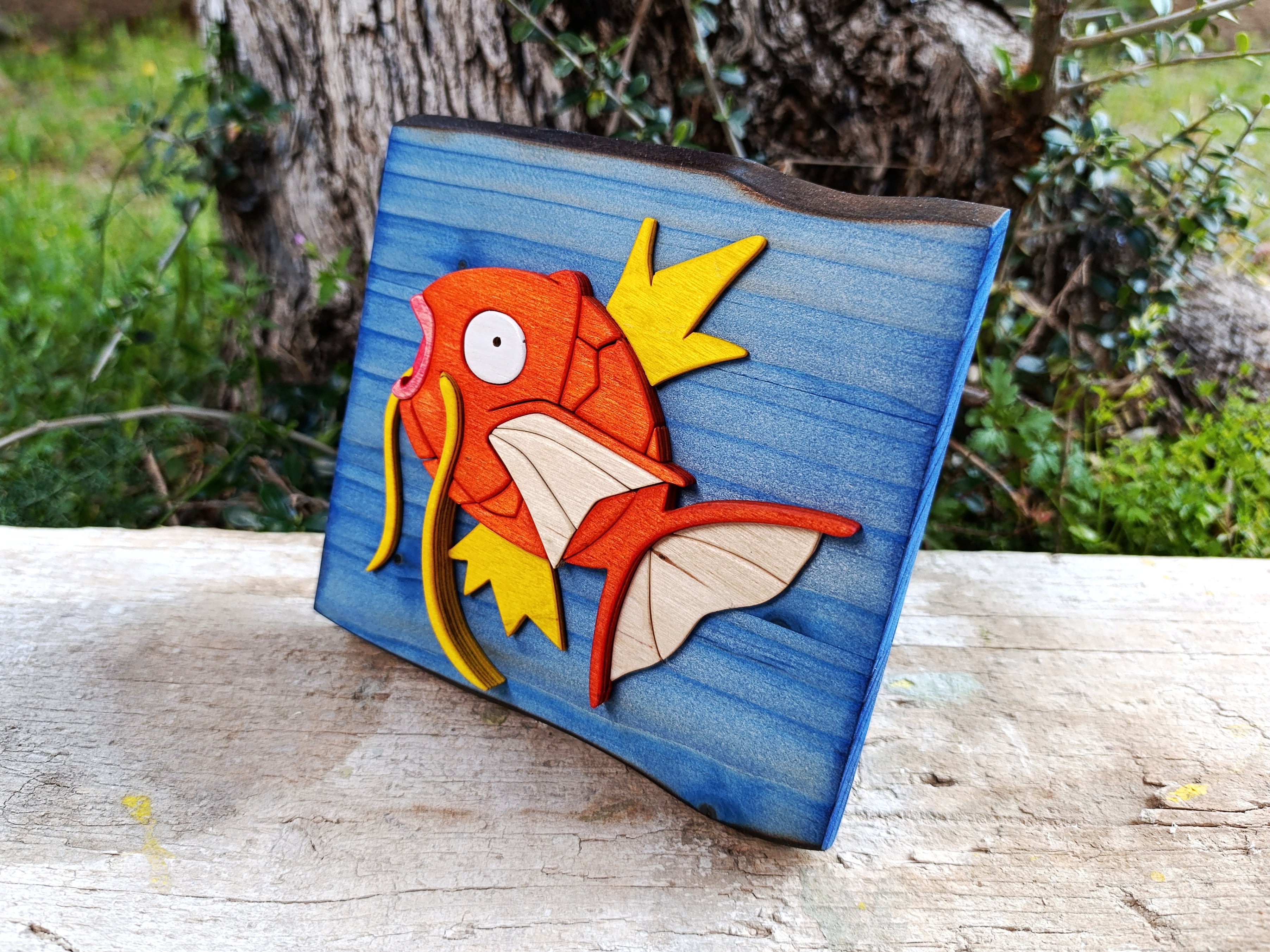 Magikarp (Available now) - Pokemon wood art