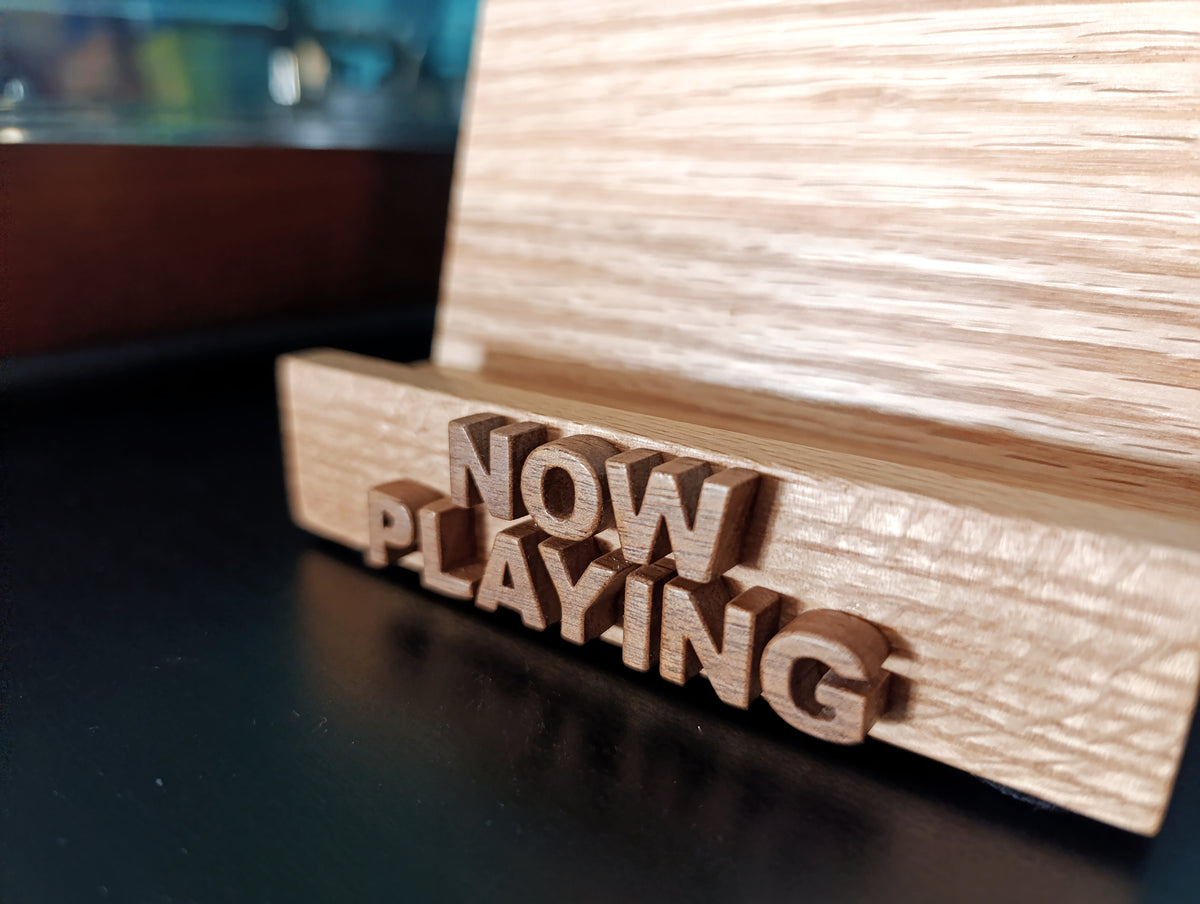 Now Playing CD Stand - Oak & Walnut (Made to order)