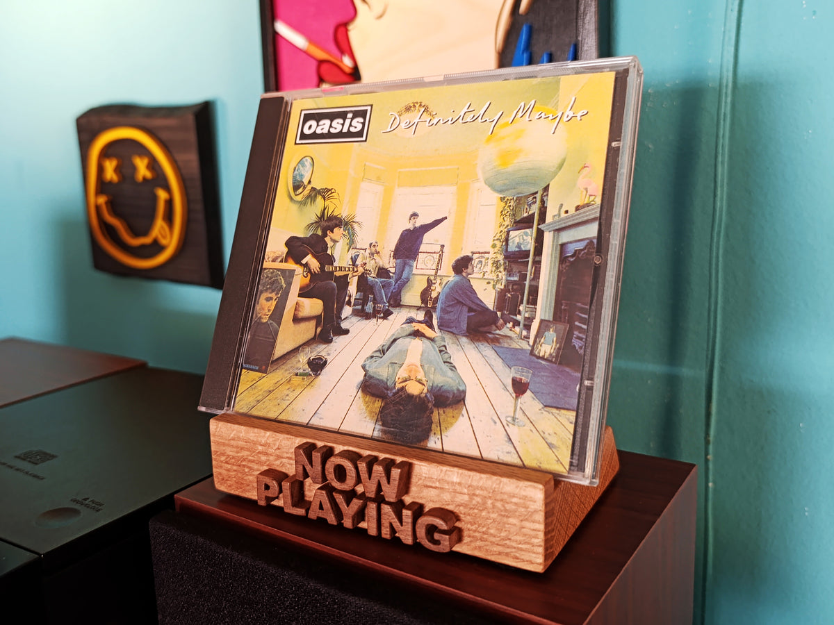 Now Playing CD Stand - Oak & Walnut (Made to order)