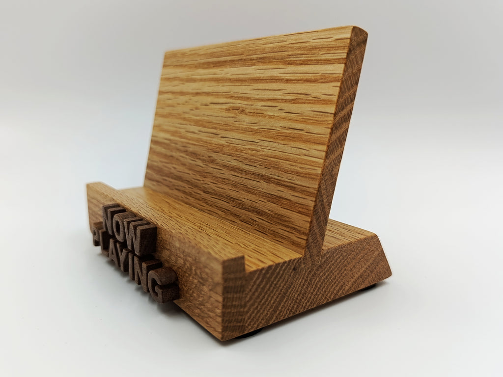 Now Playing CD Stand - Oak & Walnut (Made to order)