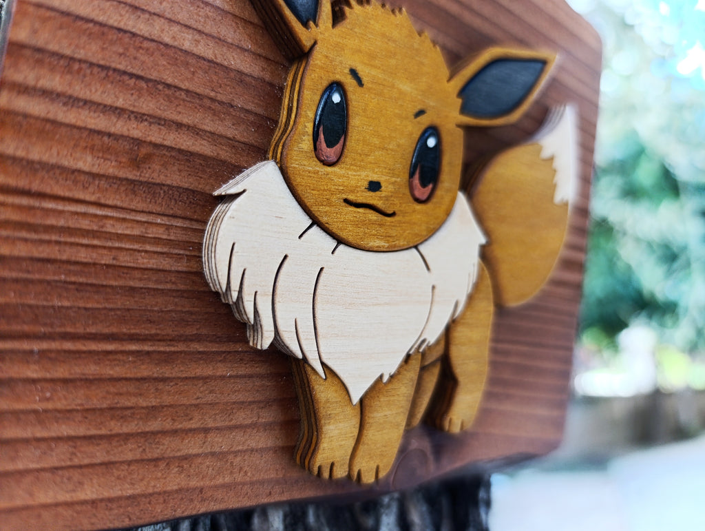 Eevee (Available now) - Pokemon wood art