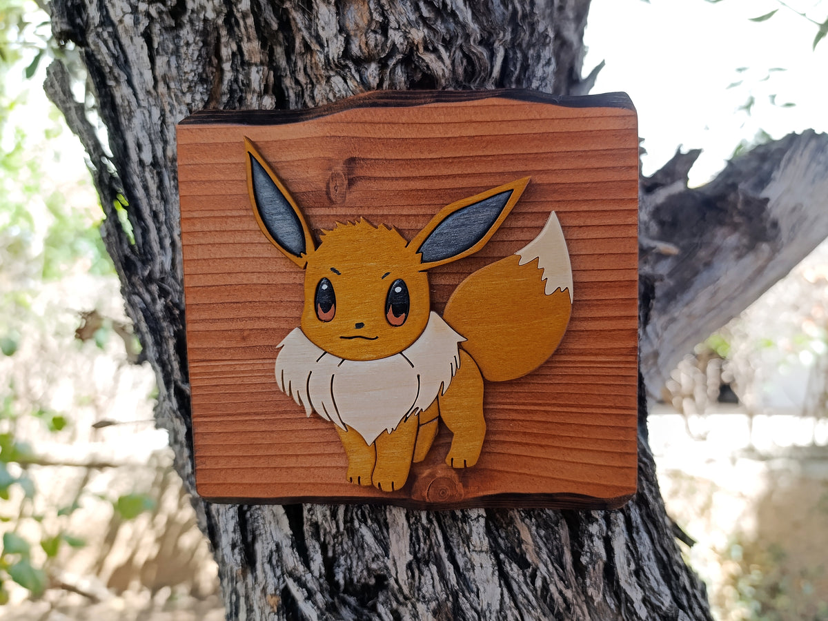 Eevee (Available now) - Pokemon wood art