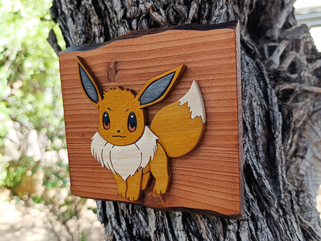 Eevee (Available now) - Pokemon wood art