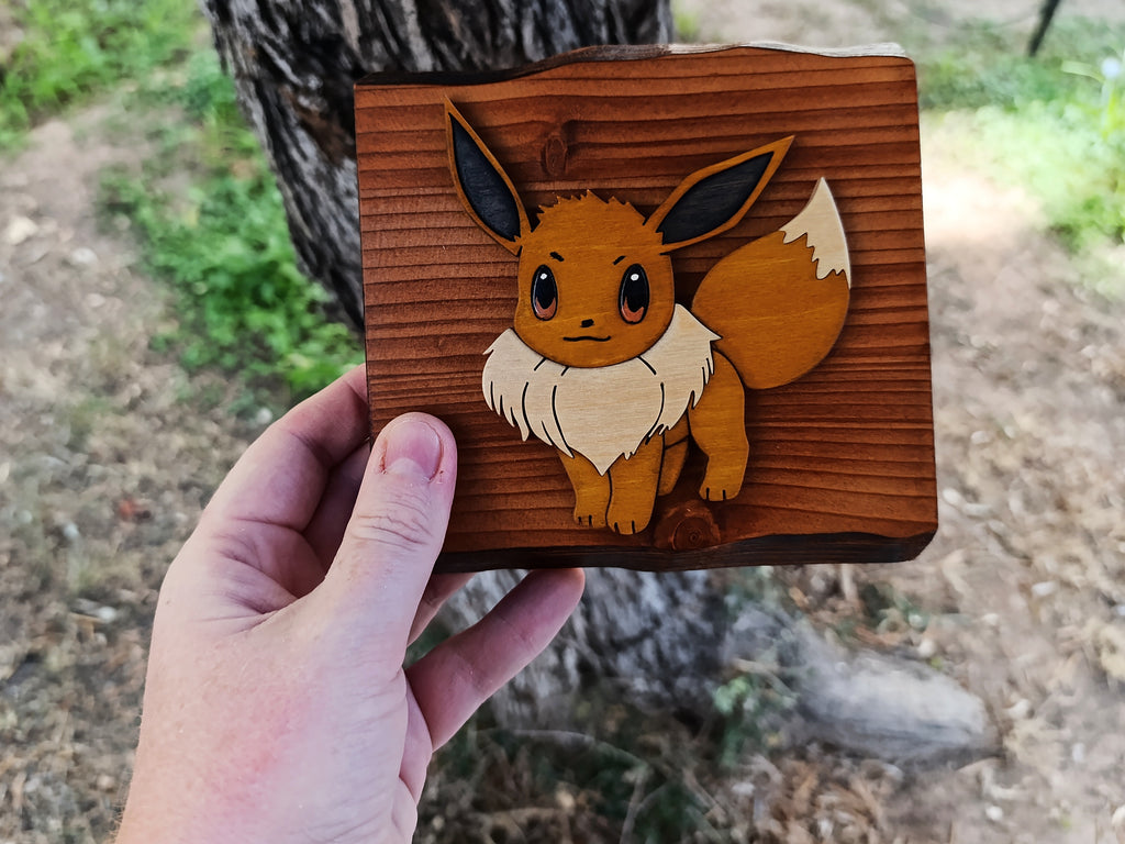 Eevee (Available now) - Pokemon wood art