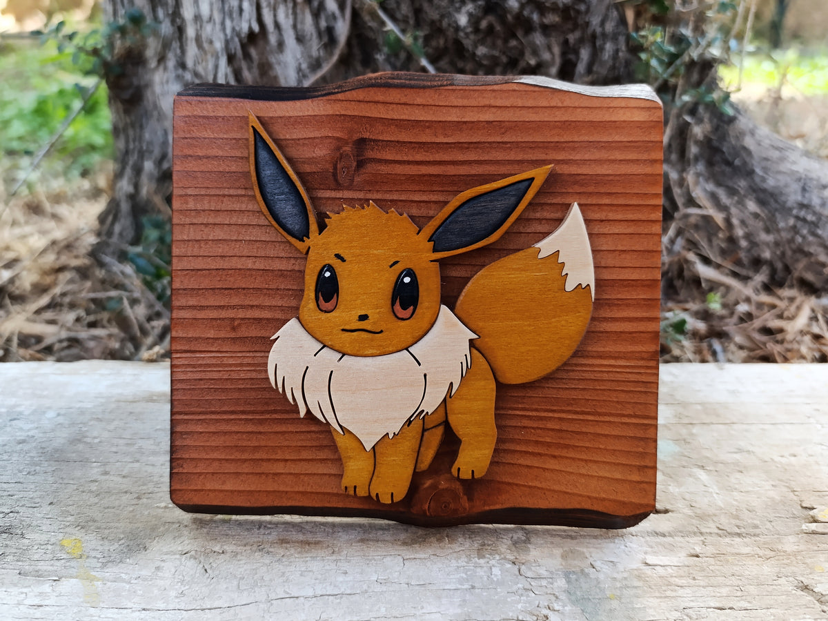 Eevee (Available now) - Pokemon wood art