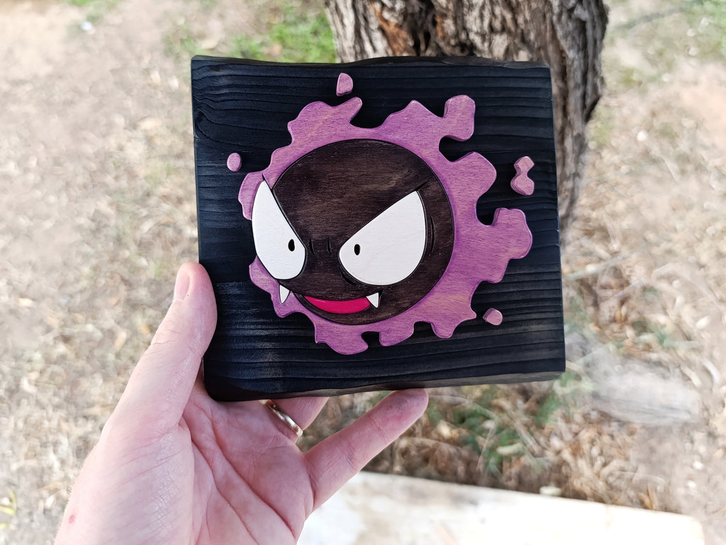 Gastly (Available now) - Pokemon wood art