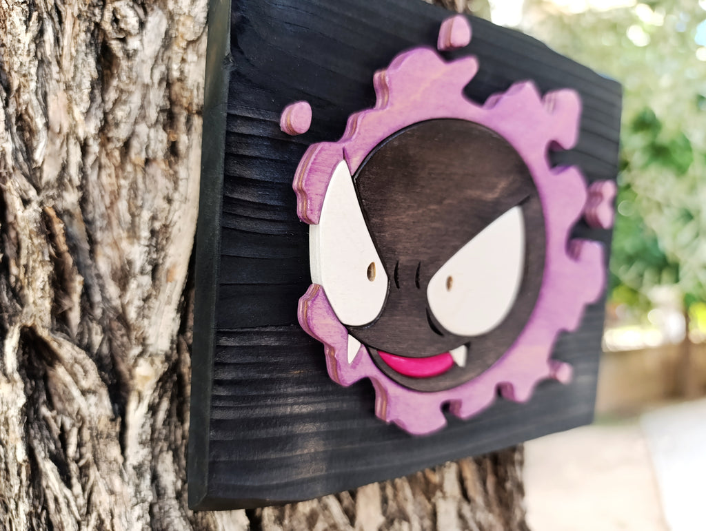 Gastly (Available now) - Pokemon wood art