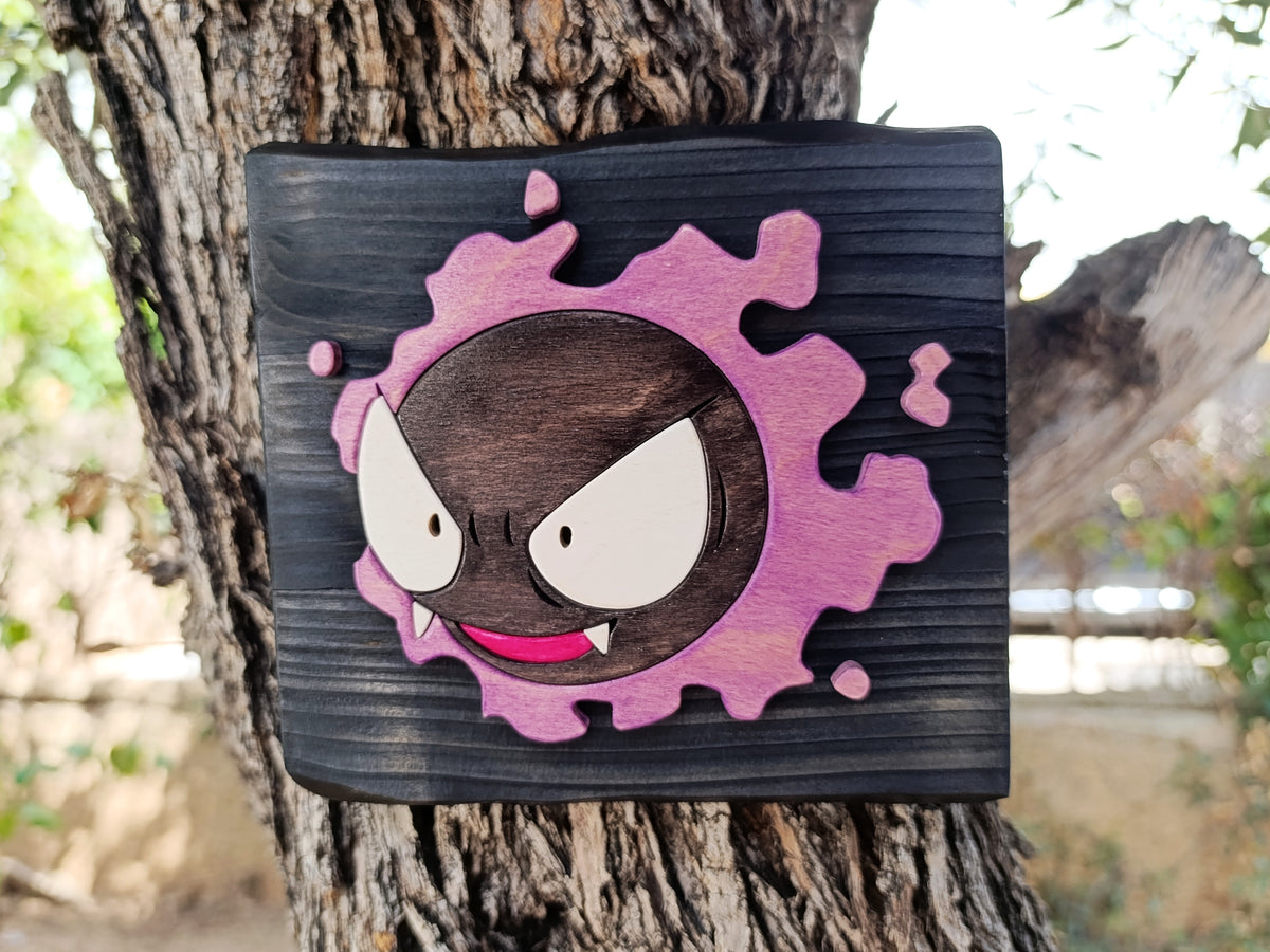 Gastly (Available now) - Pokemon wood art