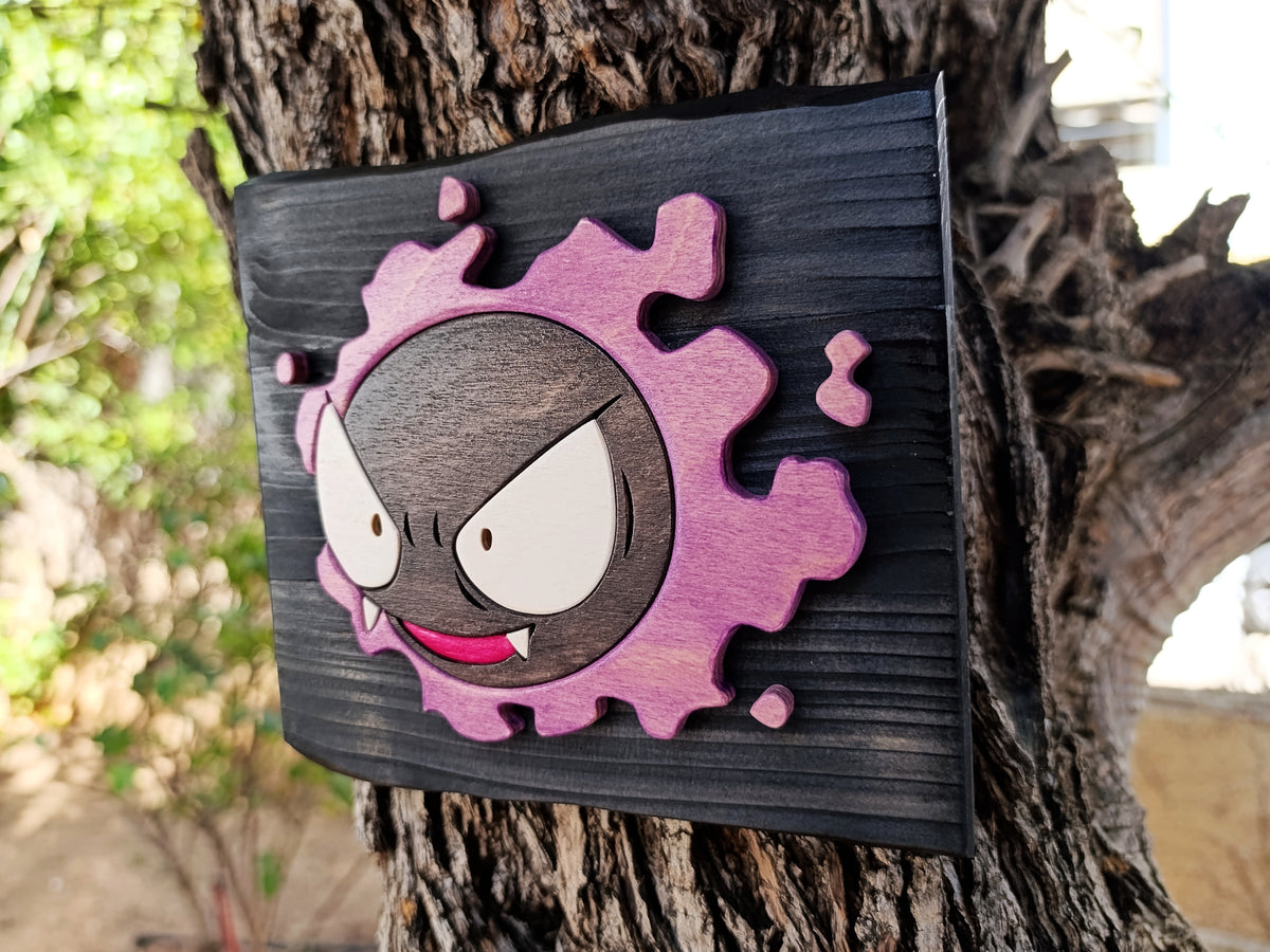 Gastly (Available now) - Pokemon wood art