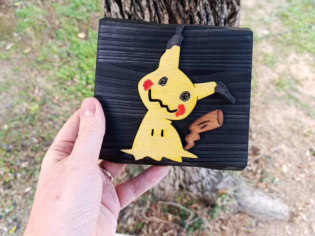 Mimikyu (Available now) - Pokemon wood art