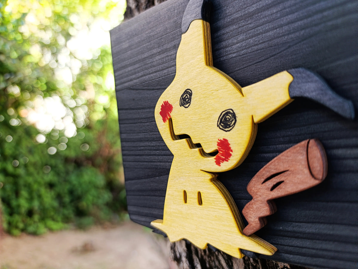 Mimikyu (Available now) - Pokemon wood art