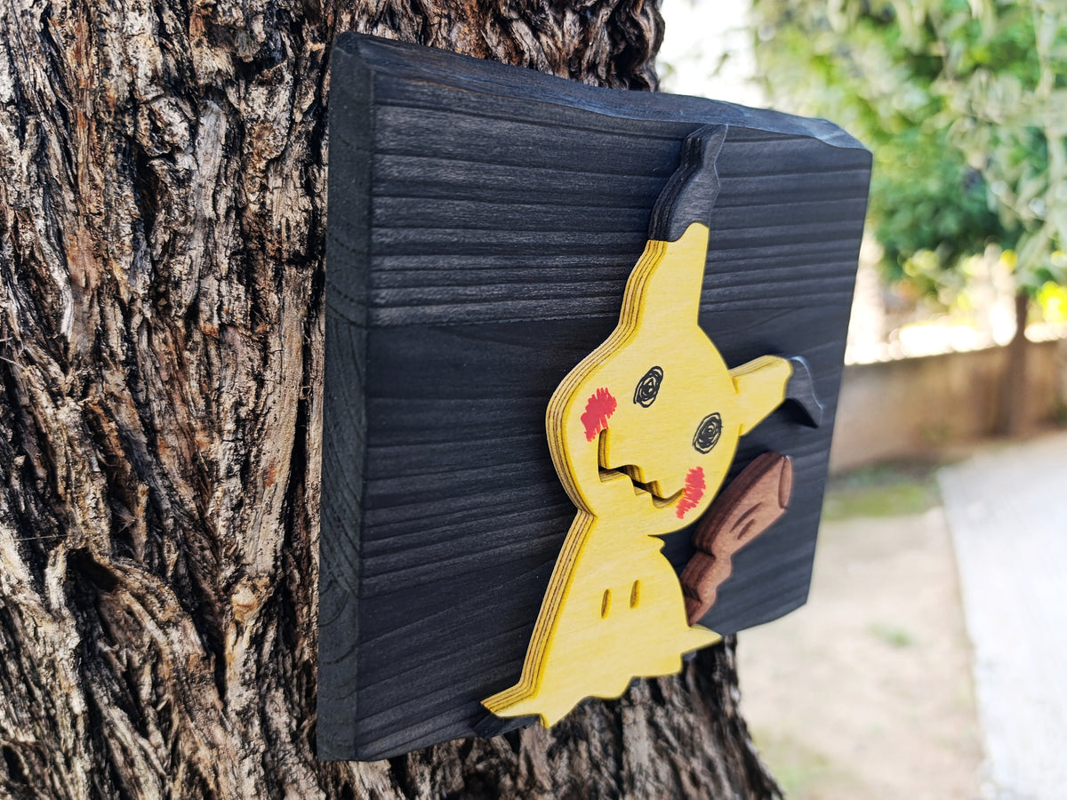 Mimikyu (Available now) - Pokemon wood art