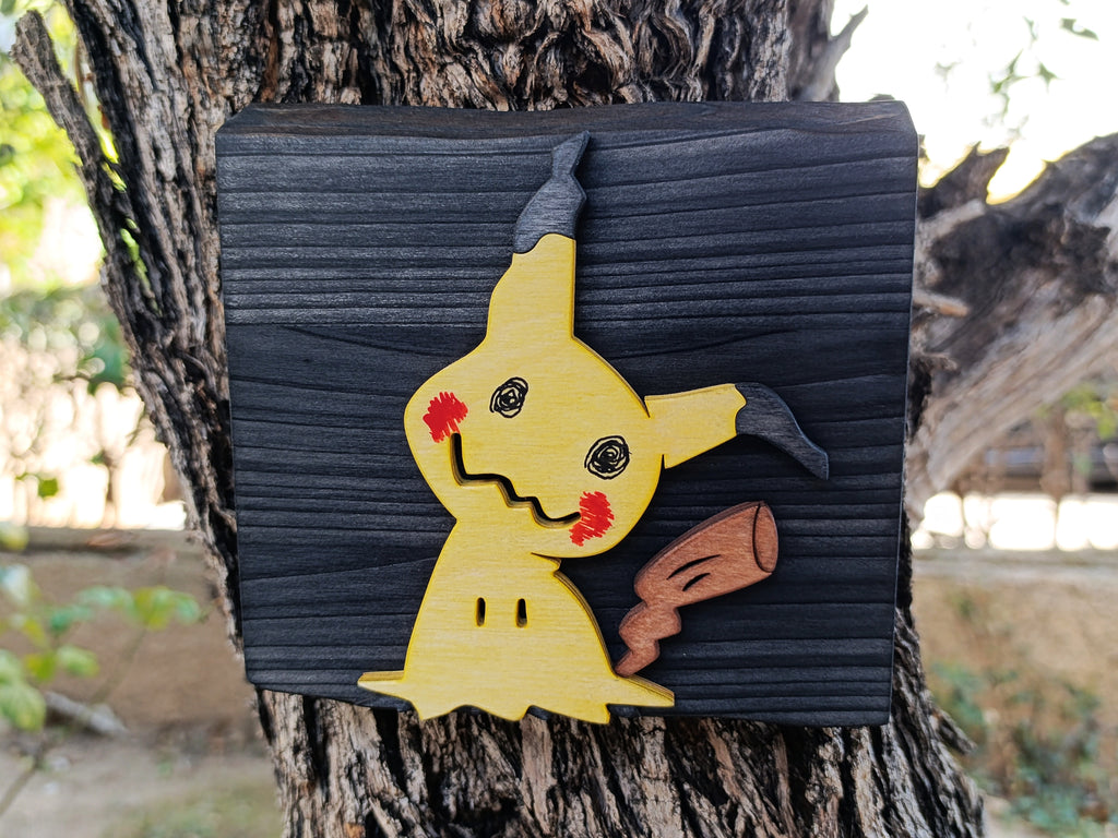 Mimikyu (Available now) - Pokemon wood art