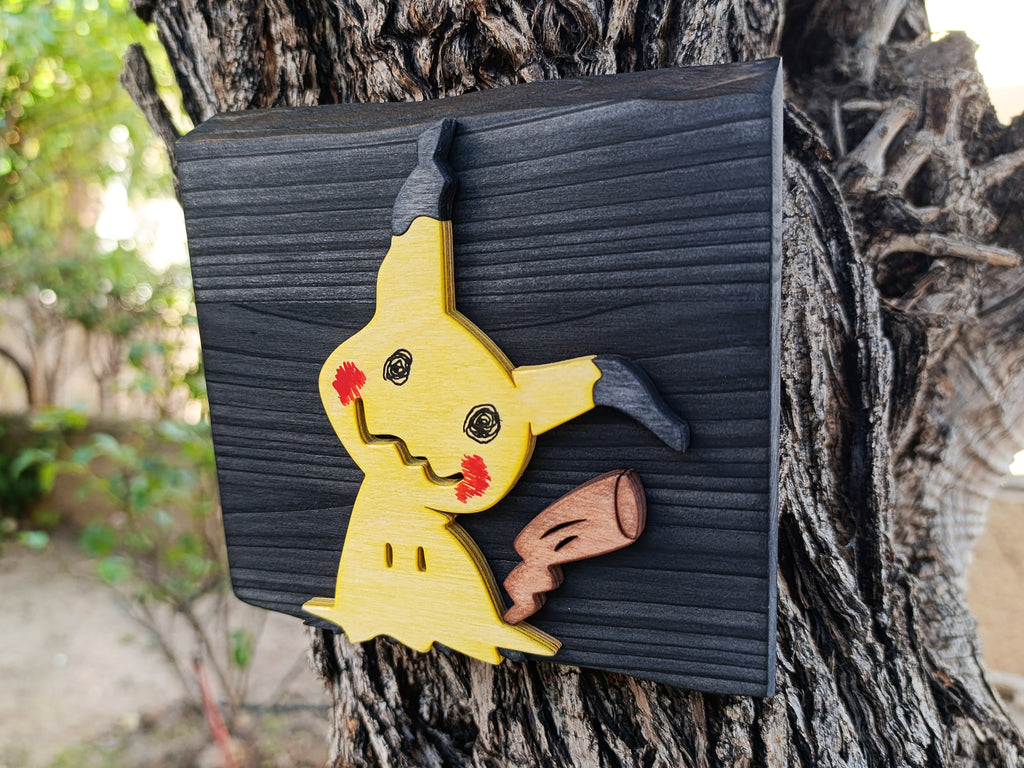 Mimikyu (Available now) - Pokemon wood art