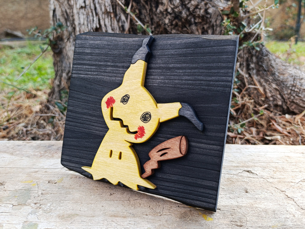 Mimikyu (Available now) - Pokemon wood art
