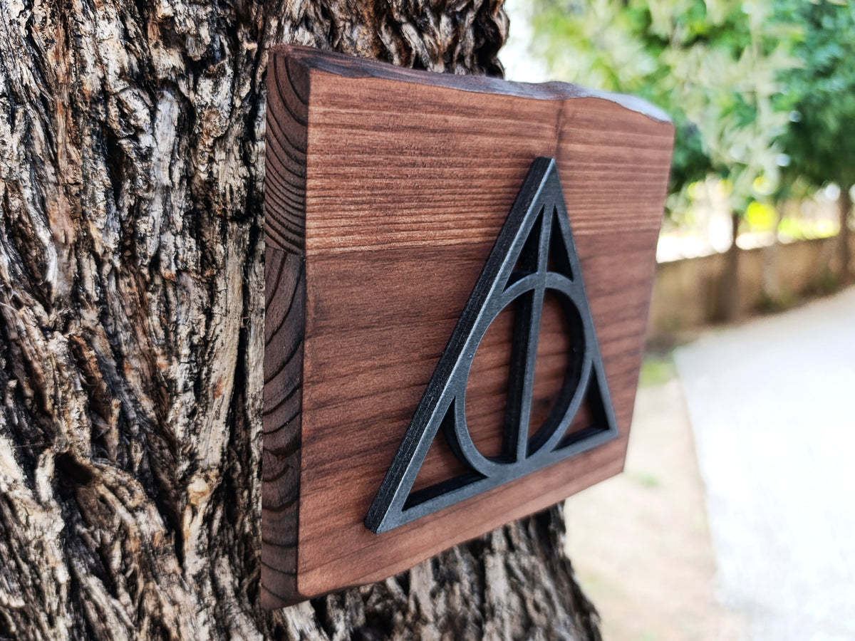 Deathly Hallows (Available now) - Harry Potter wood art