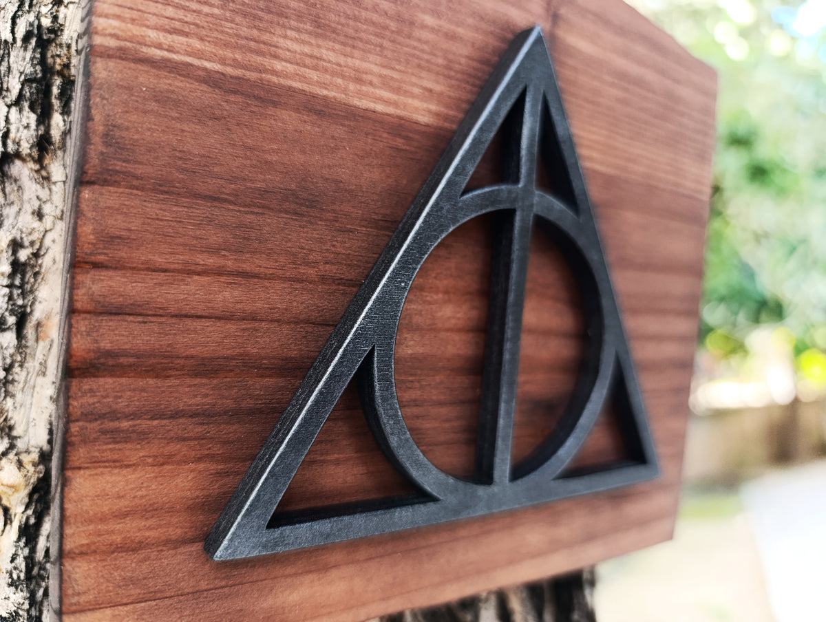 Deathly Hallows (Available now) - Harry Potter wood art