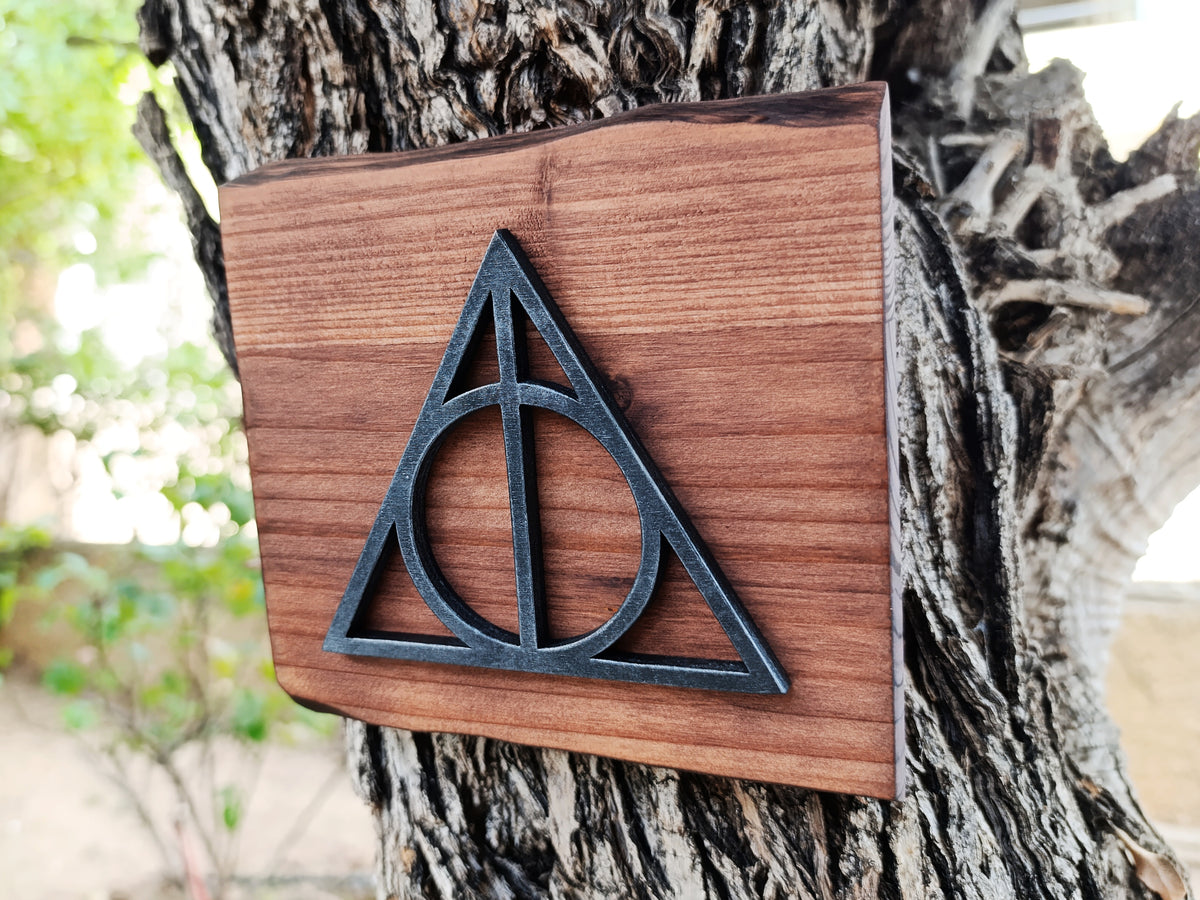 Deathly Hallows (Available now) - Harry Potter wood art