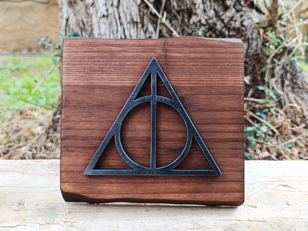 Deathly Hallows (Available now) - Harry Potter wood art