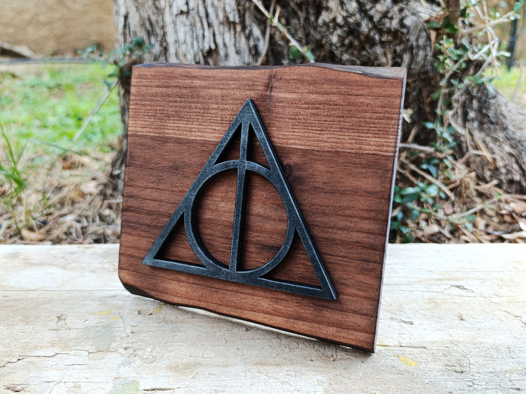 Deathly Hallows (Available now) - Harry Potter wood art