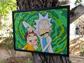 Rick and Morty - Handmade Wood Art (Made to order)