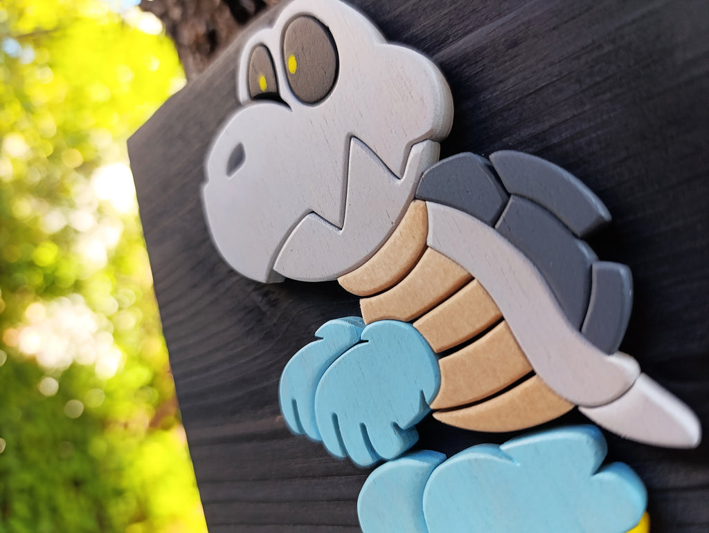 Dry Bones (Available now) - Super Mario wood art