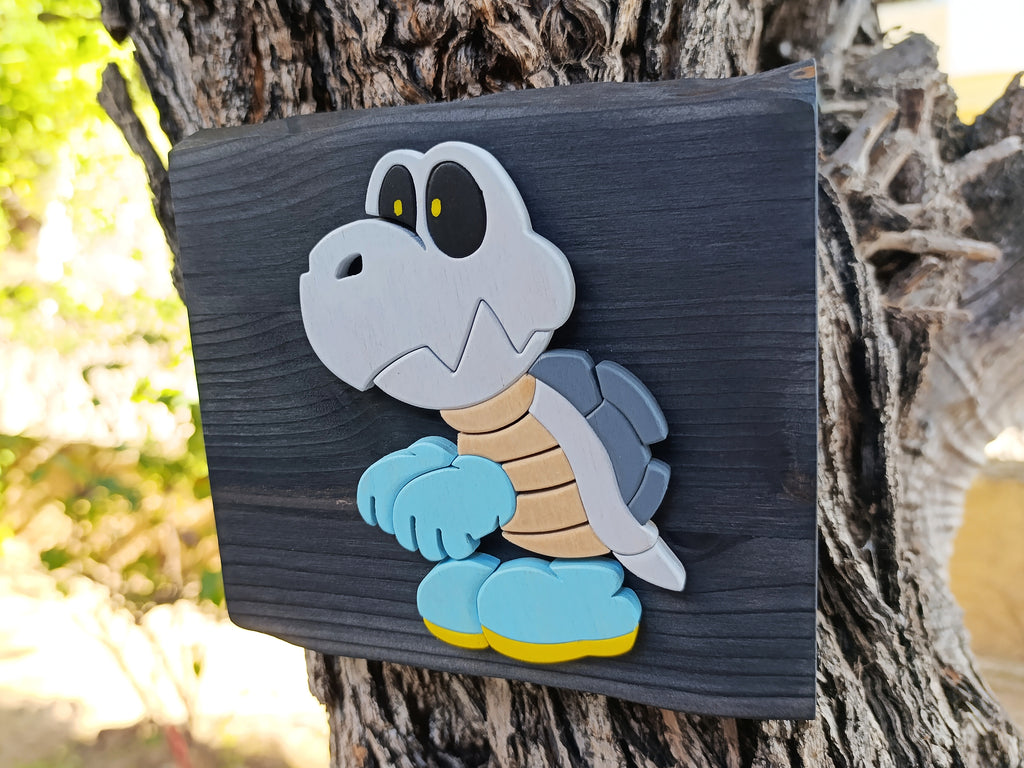 Dry Bones (Available now) - Super Mario wood art