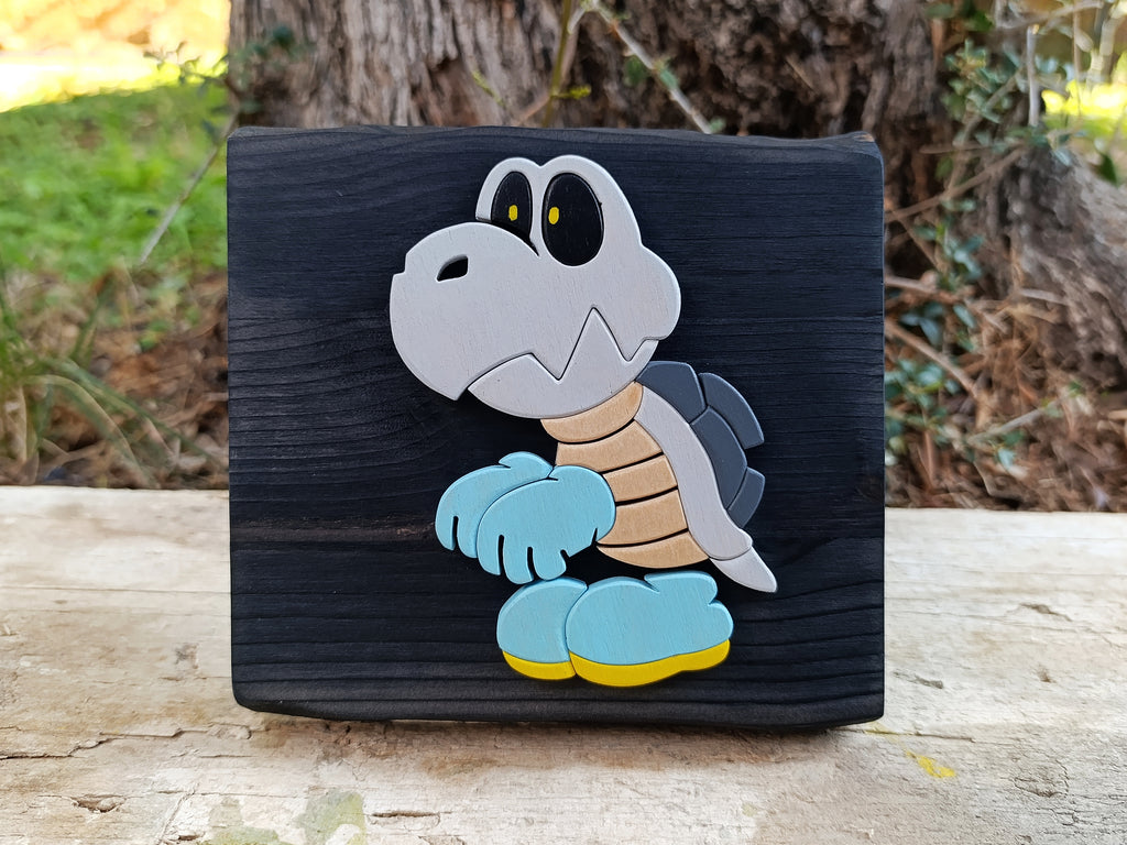 Dry Bones (Available now) - Super Mario wood art